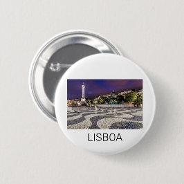 Lissabon Portugal Rossio Square Helgdag Souvenir Knapp