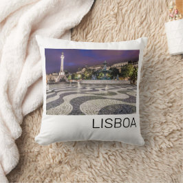 Lissabon Portugal Rossio Square Helgdag Souvenir Kudde