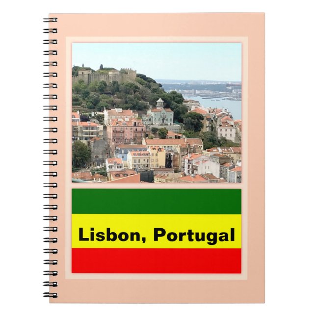Lissabon, Portugal Skyline Anteckningsbok (Framsidan)