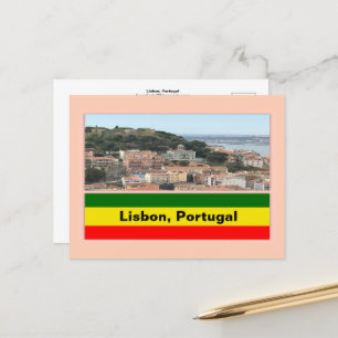 Lissabon, Portugal Skyline Vykort