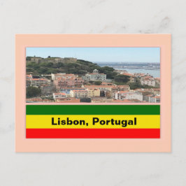 Lissabon, Portugal Skyline Vykort
