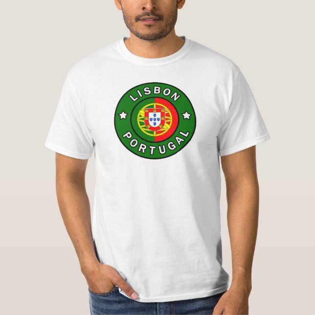 Lissabon Portugal T Shirt (Framsida)