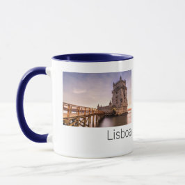 Lissabon Portugal Torre de Belém Sunset Helgdag Mugg