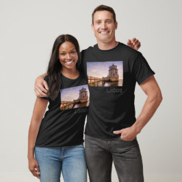 Lissabon Portugal Torre de Belém Sunset Helgdag T Shirt