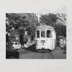 Lissabon Portugal Tram 1961 Vykort