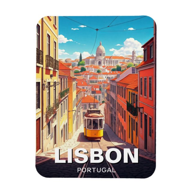 Lissabon Portugal Travel Alfama National Pantheon Magnet (Vertikal)