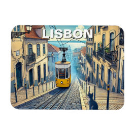 Lissabon Portugal Travel Bica Funicular Magnet