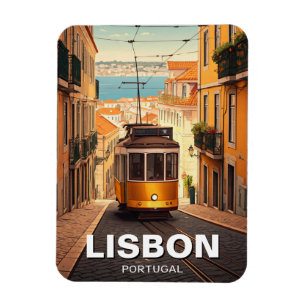 Lissabon Portugal Travel Magnet