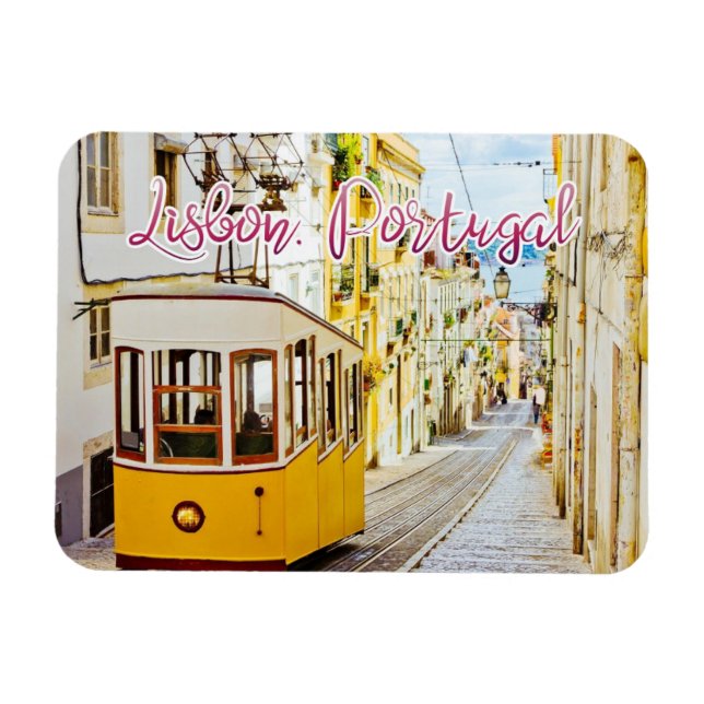 Lissabon, Portugal Travel Magnet (Horisontell)