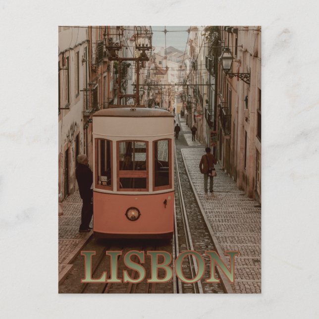 Lissabon, Portugal  Vykort (Framsida)