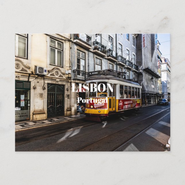 Lissabon, Portugal Vykort (Framsida)