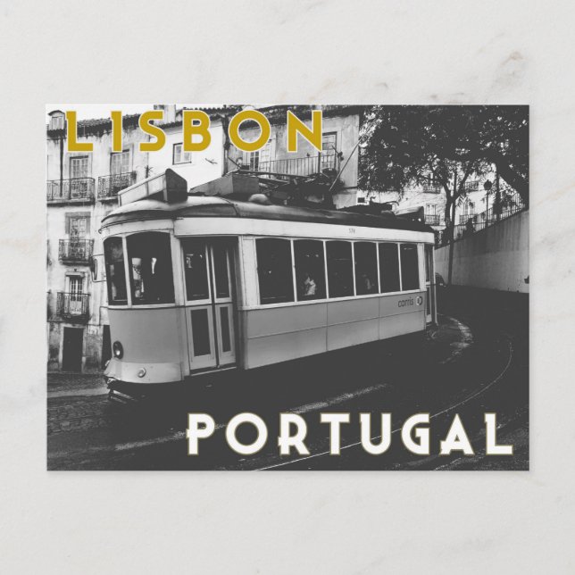 Lissabon Portugal  Vykort (Framsida)