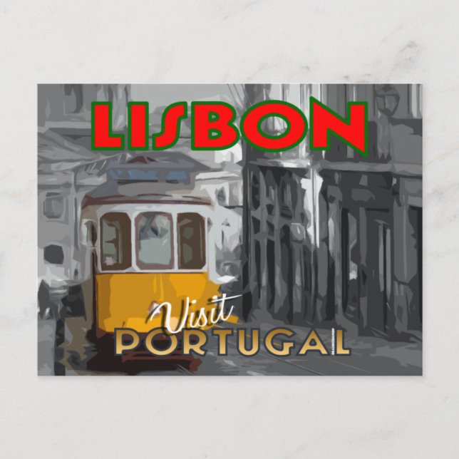 Lissabon, Portugal - vykort från serie.. (Framsida)
