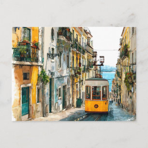 Lissabon Portugal vykort Resa Semester Lisboa