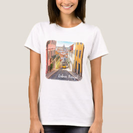 Lissabon Portugal Watercolor T-Shirt