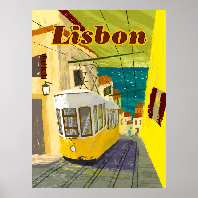 Lissabon, Portugals reseaffisch Poster (Framsidan)