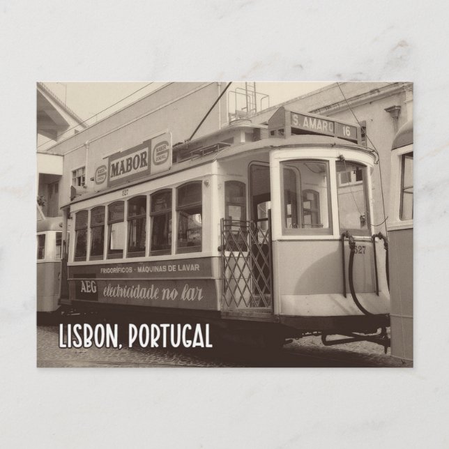  Lissabon, Portugals resevykort Vykort (Framsida)