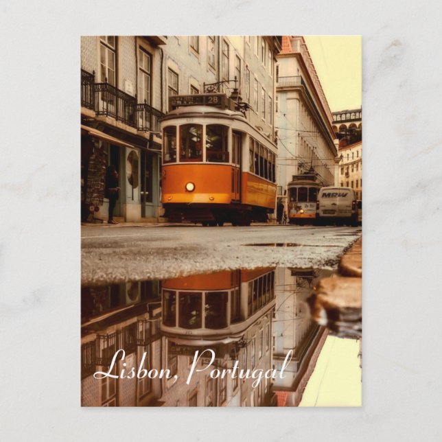 Lissabon, Portugals resevykort Vykort (Framsida)