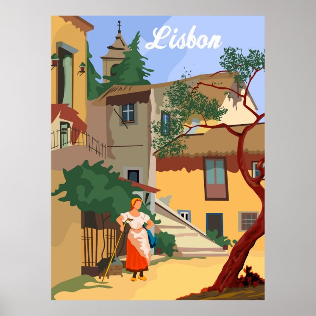Lissabon Poster (Framsidan)