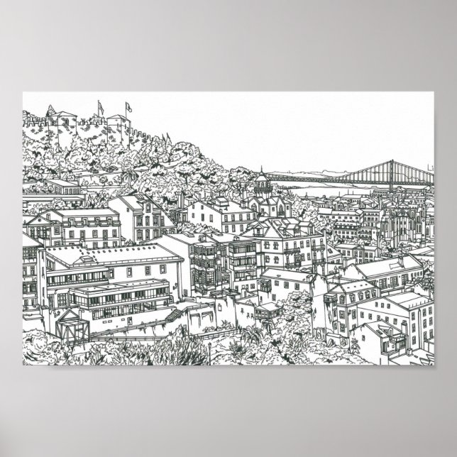 Lissabon Poster (Framsidan)