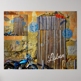 Lissabon - reseinsamling poster