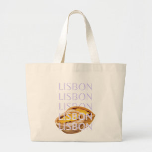 Lissabon Travel Art, Orange, Portugal Travel Art Jumbo Tygkasse