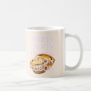 Lissabon Travel Art, Portugal Travel Art, Pastel Kaffemugg