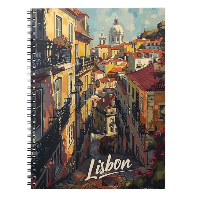 Lissabon-Vintagen Anteckningsbok (Framsidan)
