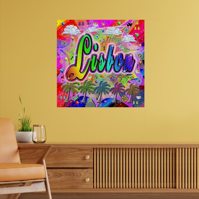 Lissabon Vista Express-Poster Poster (Vardagsrum 2)