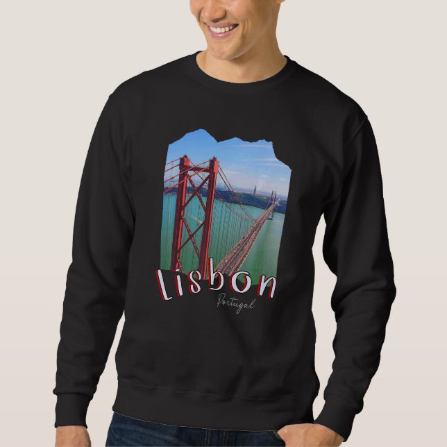 Lissabonbron Portugal - Souvenir Ponte 2 Lång Ärmad Tröja (Framsida)