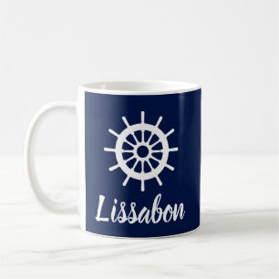 Lissabonmål - Vackert Segor Stil Blue and White Kaffemugg