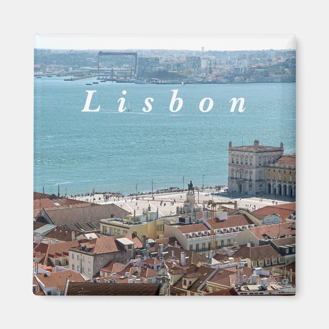 Lissabonpanorama. Magnet (Framsidan)