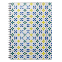 Lissabonplattor för söt eller azulejo mönster anteckningsbok