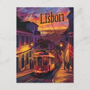 Lissabonprocessens vintage vykort