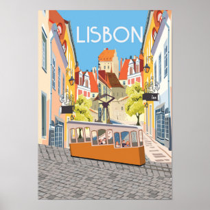 Lissabons reseaffischdek för länsskor poster