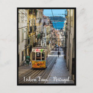 Lissabonspårvagn. Lissabon stad, Portugal vykort