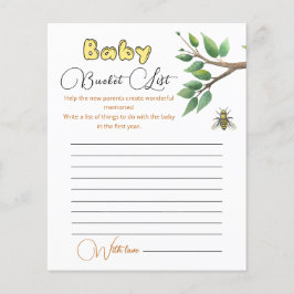 Lista över babyskor för honungsbin