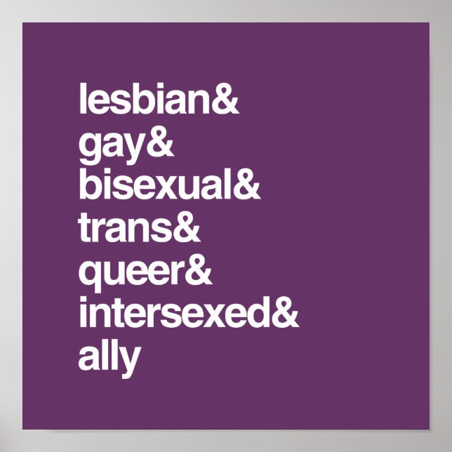 LISTA ÖVER HBT-QI POSTER (Framsidan)