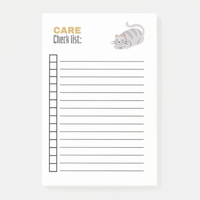 LISTA ÖVER VÅRKONTROLL POST-IT BLOCK (Framsida)