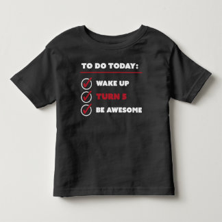 Listar årig födelsedag 5 som ska göras tee shirt