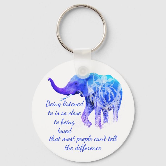 Listas med samma som Kärlek elefantdjur Nyckelring (Framsida)