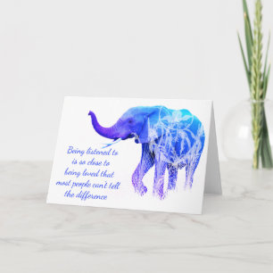 Listas med samma som Kärlek Elephant Animal Art Kort