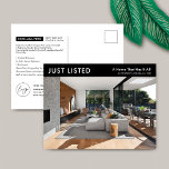 Listat precis minimalistiskt Egendom för försäljni Vykort<br><div class="desc">Minimalistiskt Real Gods Egendom för säljande marknadsföring-vykort med plats för din logotyp och ett stort egendom-foto. Det här fullkomligt svarta och vita riktiga vykortet gods marknadsföring har en enkel utformning med utrymme för anpassningsbar och egendom-detaljer. Ett enkelt sätt att annonsera dina egendom-listor till potentiella köpare i området.</div>