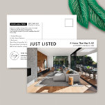 Listat precis minimalistiskt Egendom för försäljni Vykort<br><div class="desc">Minimalistiskt Real Gods Egendom för säljande marknadsföring-vykort med plats för din logotyp och ett stort egendom-foto. Det här fullkomligt svarta och vita riktiga vykortet gods marknadsföring har en enkel utformning med utrymme för anpassningsbar och egendom-detaljer. Ett enkelt sätt att annonsera dina egendom-listor till potentiella köpare i området.</div>