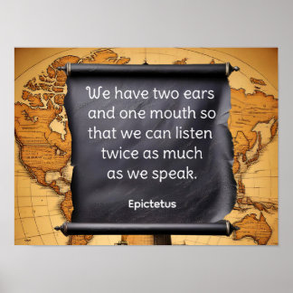 LISTEN MER TALARE MINDRE (projektionsyta) Poster