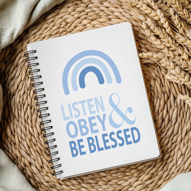 Listen Obey and Be Blessed  Anteckningsbok (Skapare uppladdad)