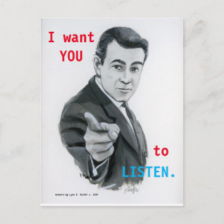 LISTEN-vykort Vykort
