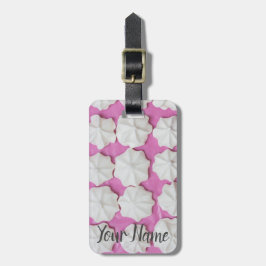 Listor på rosans pappra gåva bagagebricka