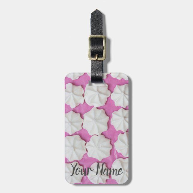 Listor på rosans pappra gåva bagagebricka (Vertikal Framsida)