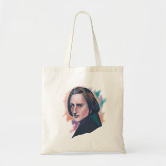 Liszt Colorful Watercolor Portrait Quote Tygkasse